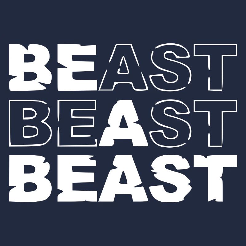Be A Beast Beast Powerlifting Weightlifting Tee