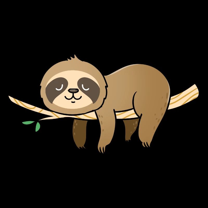 Faultier schläft auf einem Ast