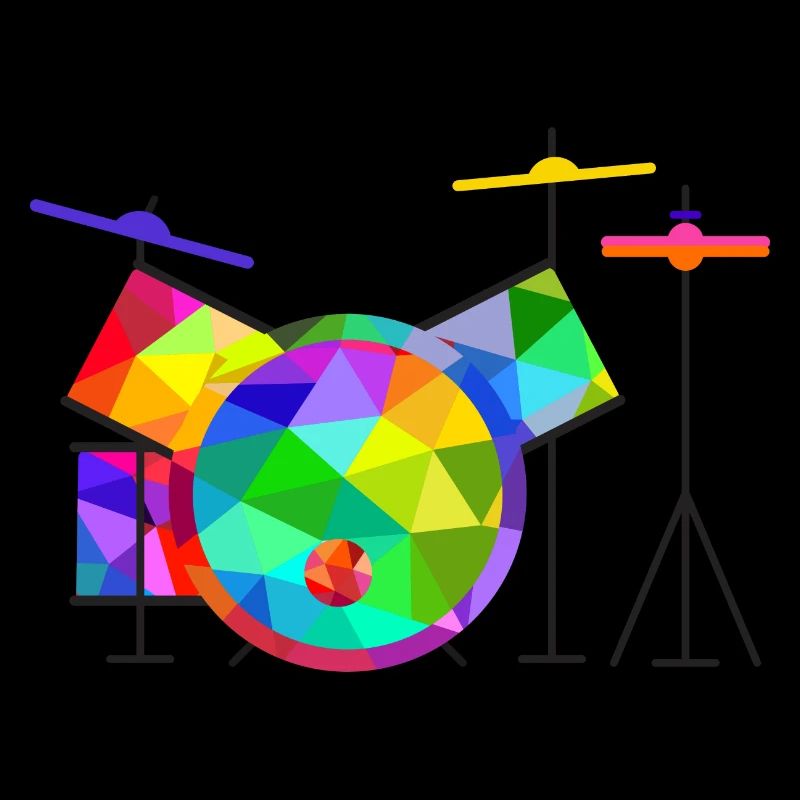 Colorful Rainbow Drums Rainbow Music Drums