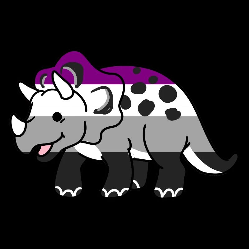 Tricératops asexuels Ace Pride