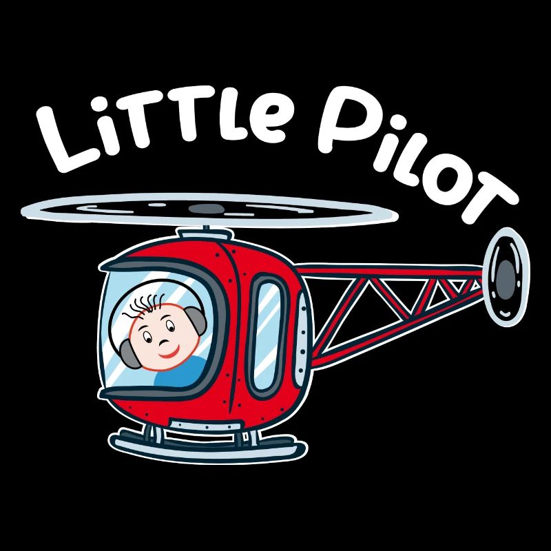 Petit pilote d’hélicoptère pilote d’hélicoptère