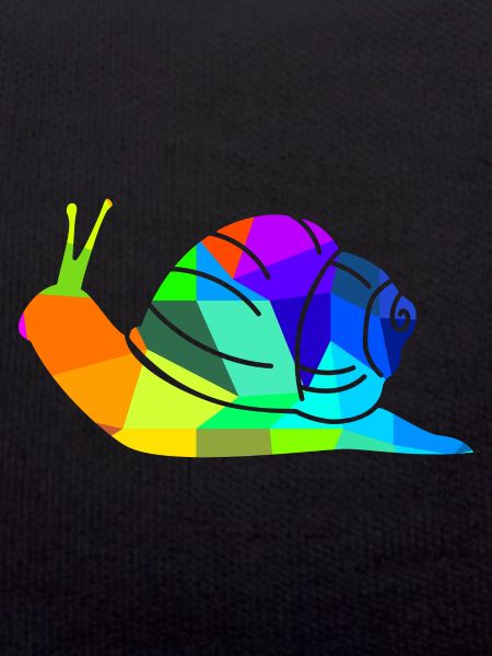 Snail Rainbow Animals Polygon