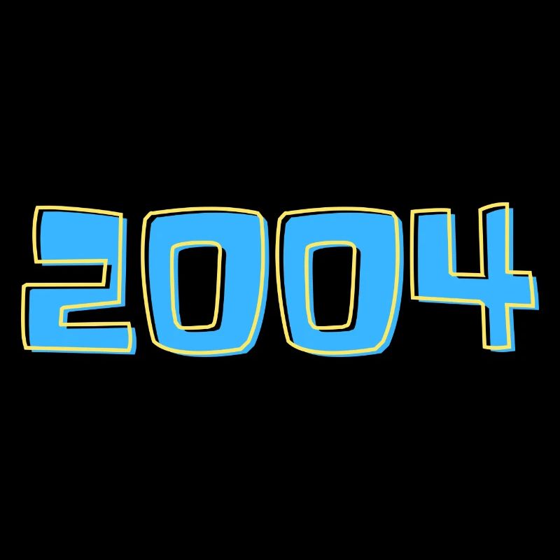 2004 en bleu et jaune