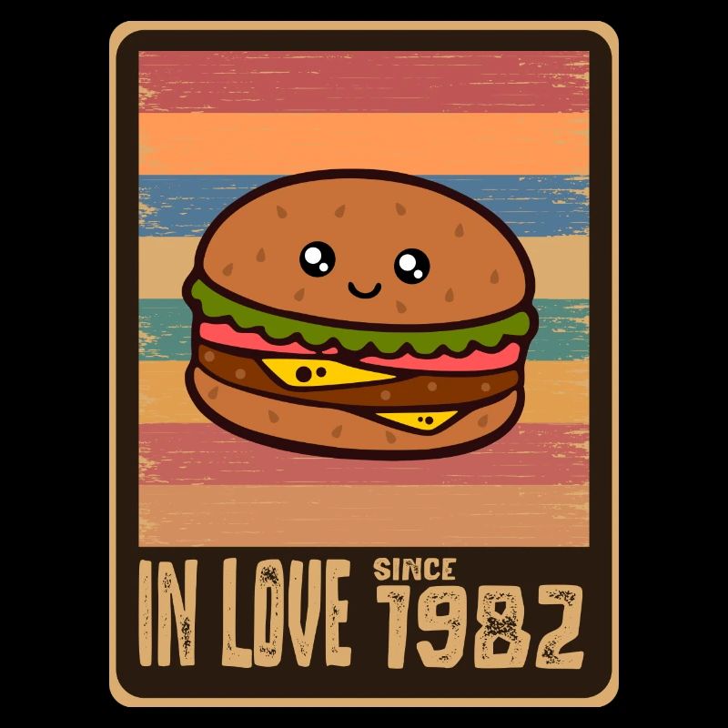 Burger Hamburger Geburtstag 1982