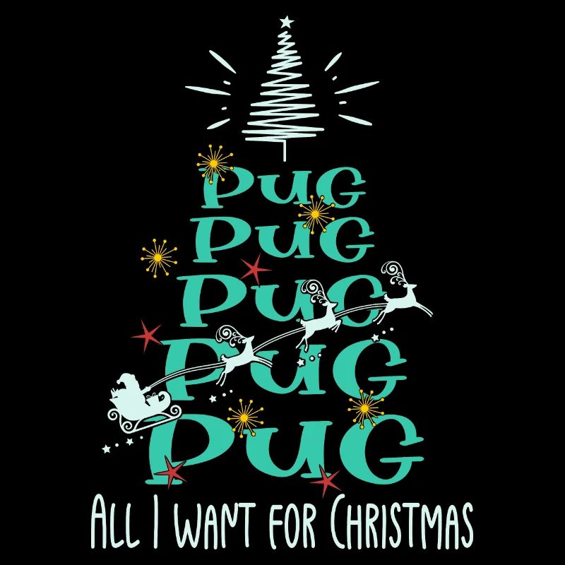 Mops Hund Weihnachten Hunderasse