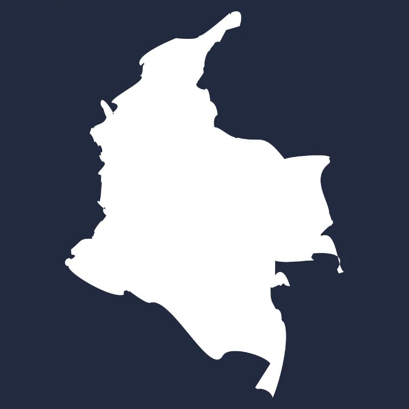 Colombia map flag