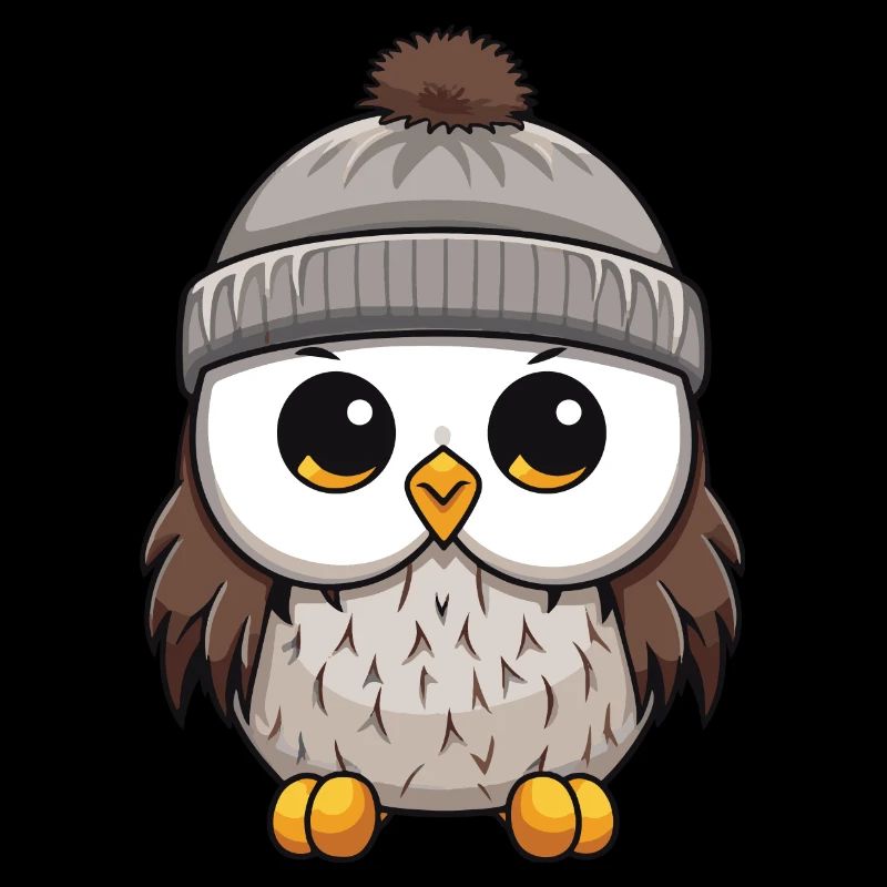 Eule Comic Winter Cozy