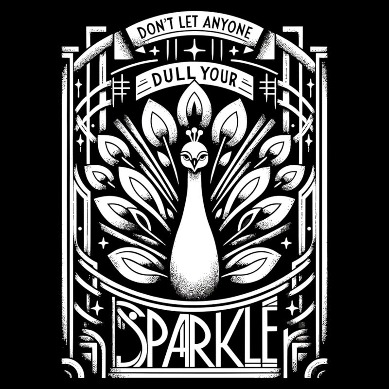 Art Deco Masterpiece: White Peacock