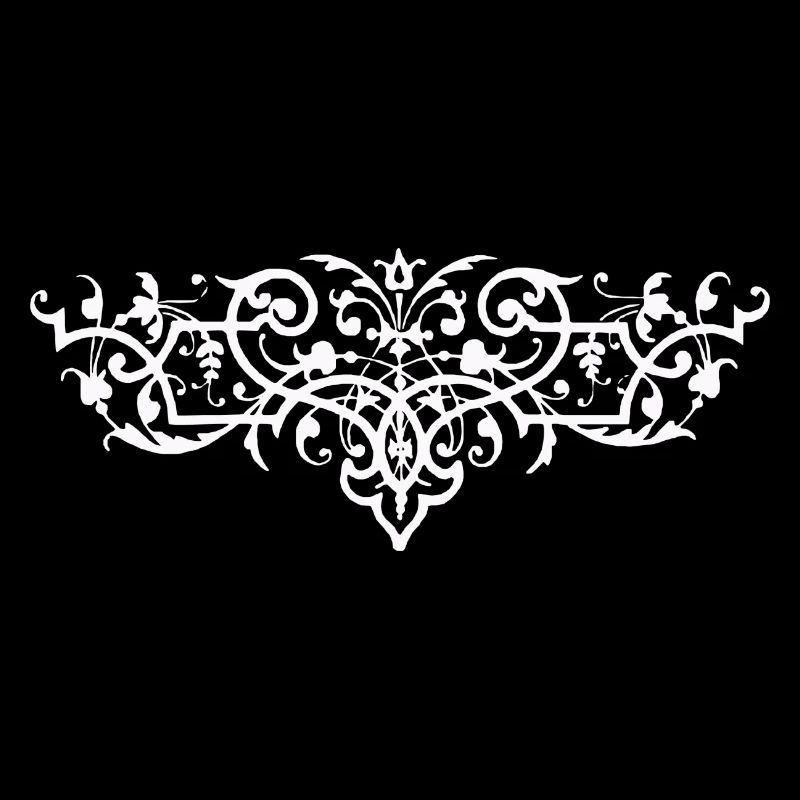 Baroque ornament pattern female beautiful abstract