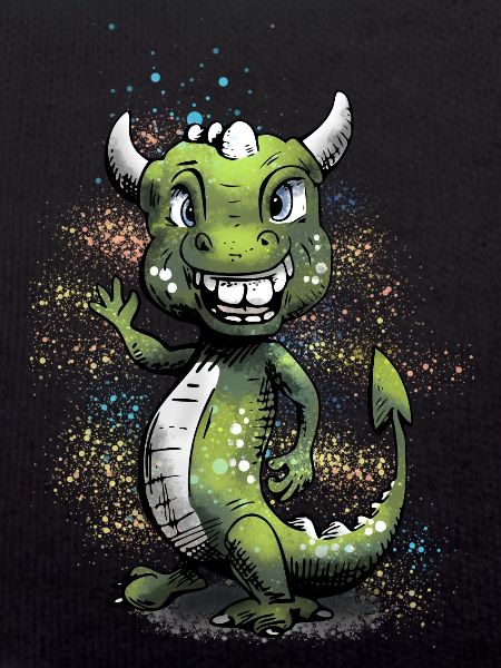 Farbiger Drache