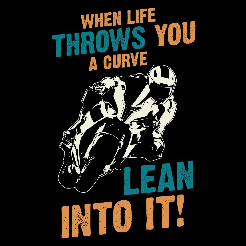 Motorcycle & Curve Motorrad Biker GEschenk
