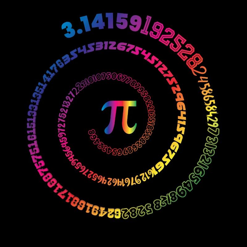 Mathématiques Pi 3,145 spirale