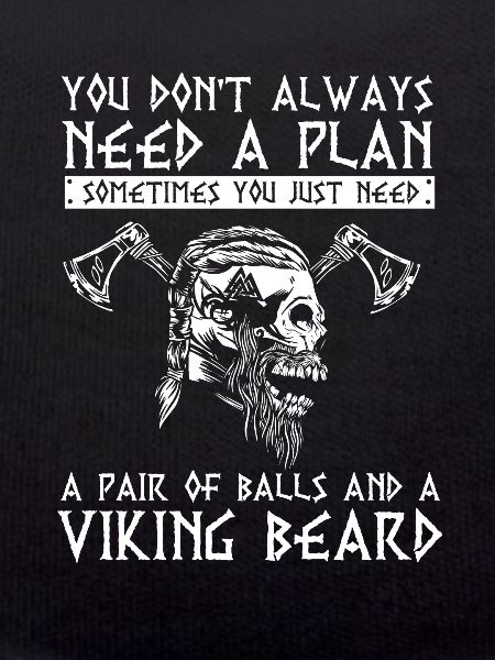 Wikinger Viking Spruch, Wikingerhelm, Valhalla