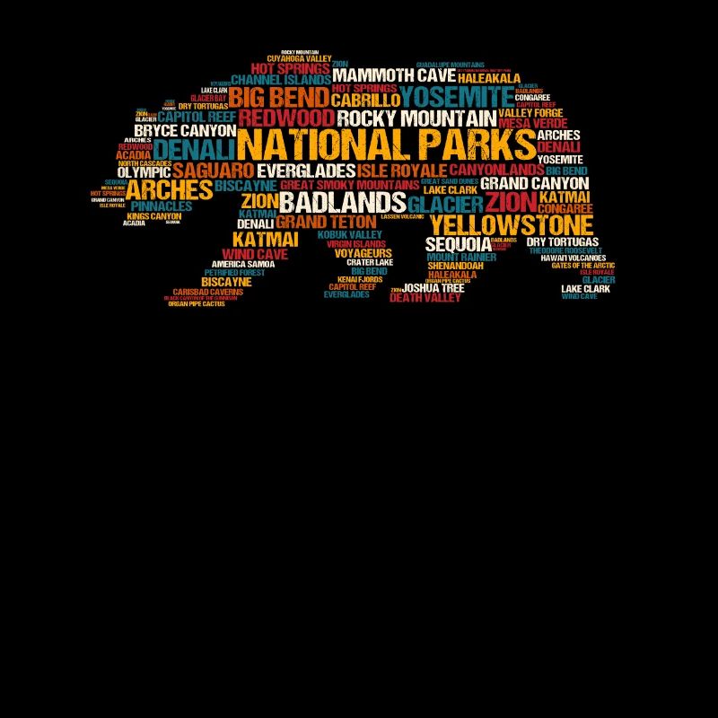Parcs nationaux Des Etats-Unis Dans Un Ours
