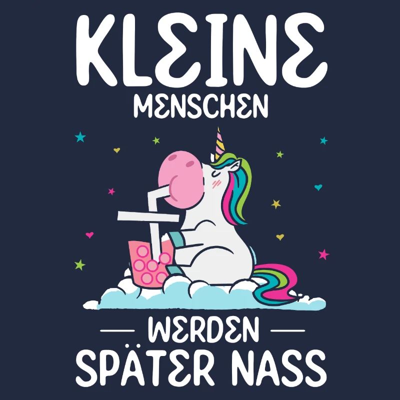 Einhorn Kleine Menschen werden später nass