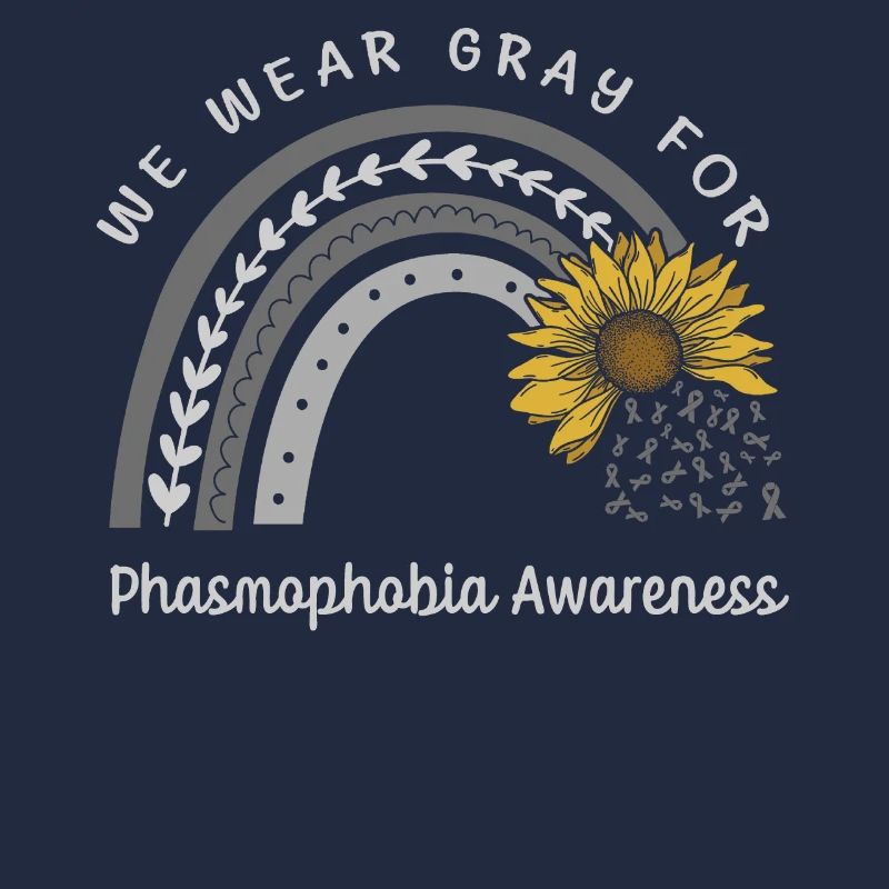Nous portons du gris pour la conscience de la phasmophobie