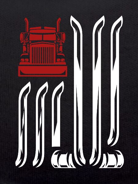 Truck Driver U.S. Flag