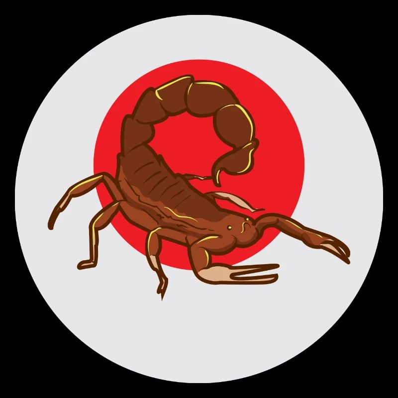 Scorpion du zodiaque avec piqûre de poison