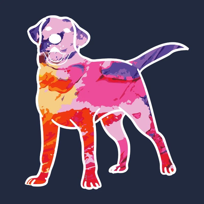 Cadeau chien Rainbow Labrador Retriever