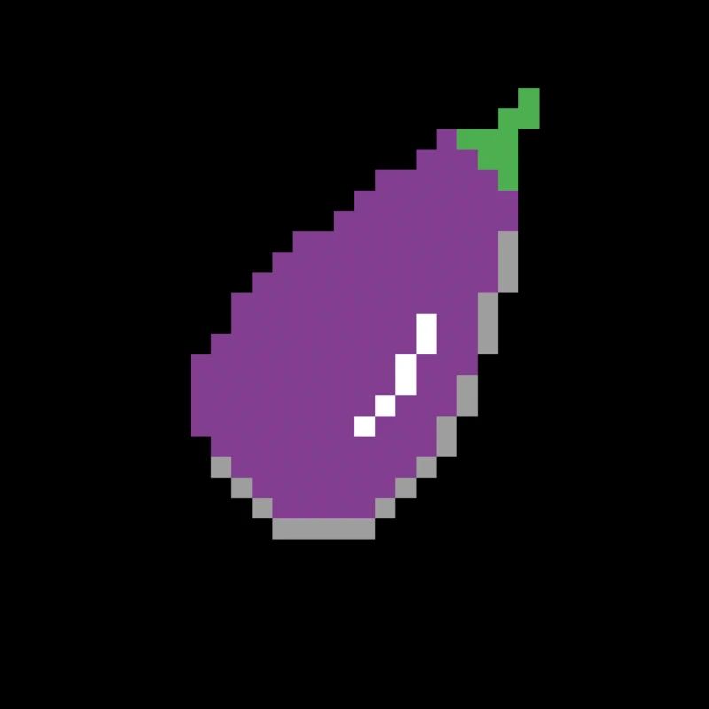 Eggplant Pixel Art