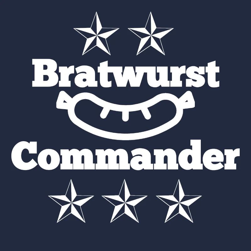 Bratwurst Commander mit Bratwurst und Sterne