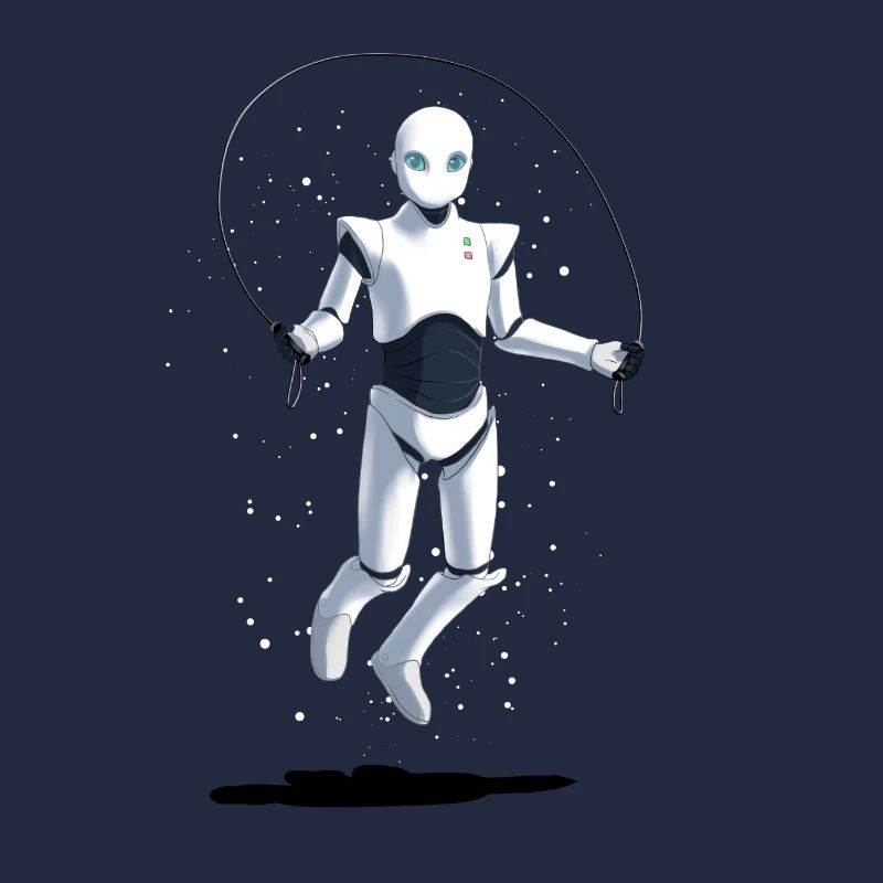 Robot of the rope jumps