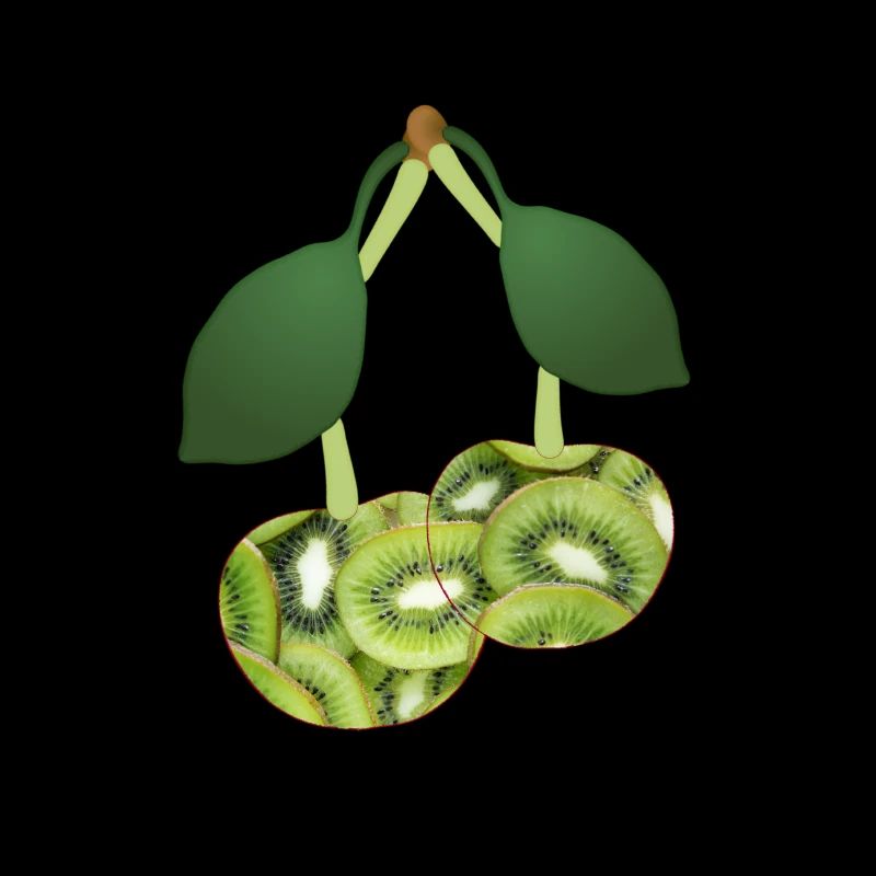 Kiwi cherries fruity design gift idea