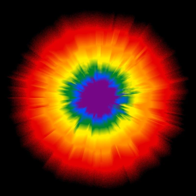 Belle oeil arc-en-ciel psychédélique! RETRO