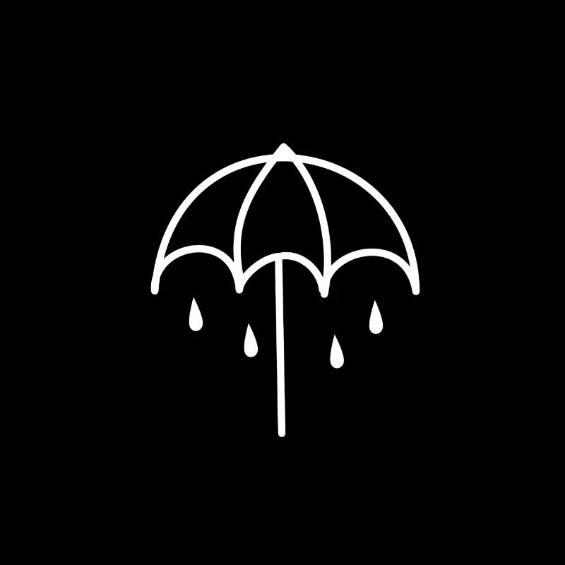 Parapluie dégoulinant de l'eau.
