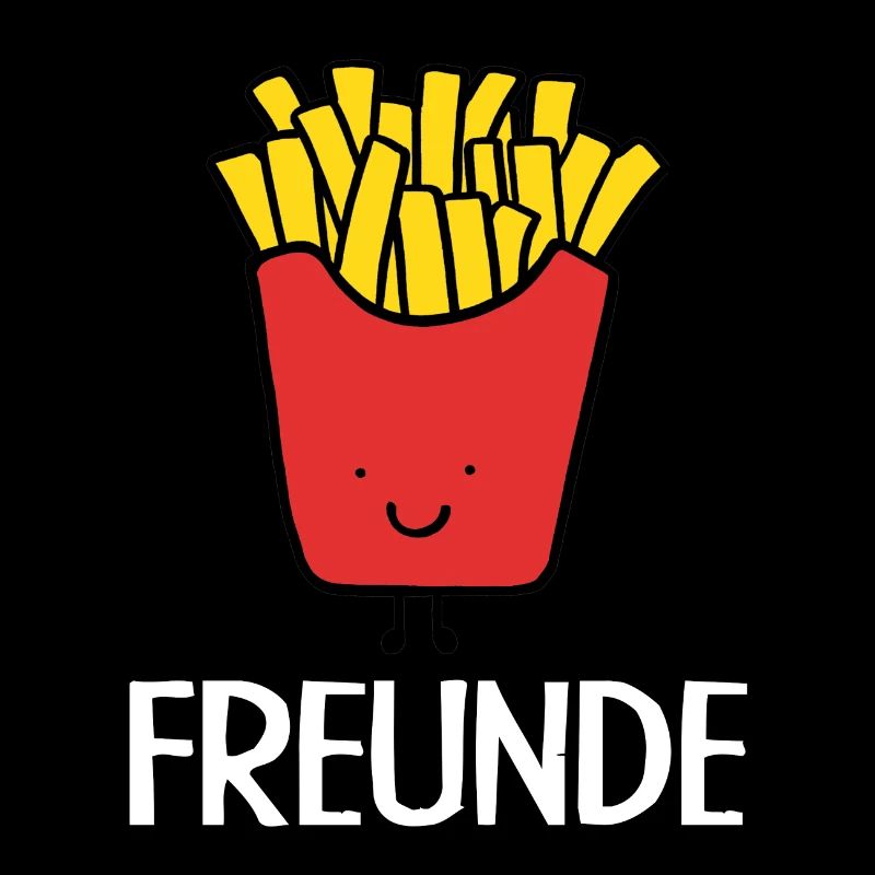 Best Friends, Beste Freunde, Partnershirt, Pommes