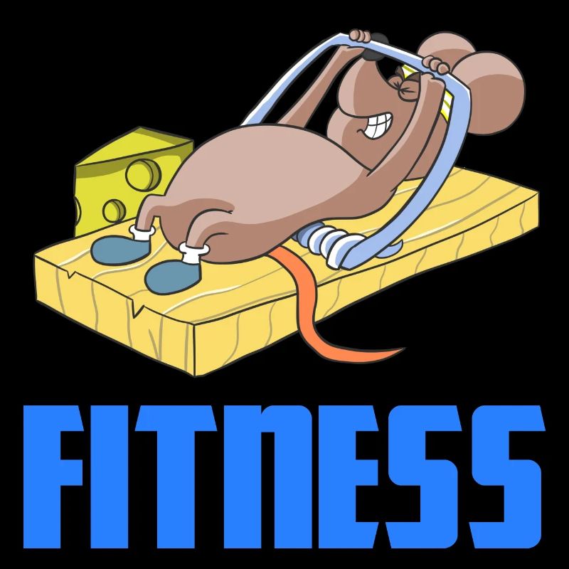 Fitness mouse bodybuilding weightlifting mouse trap