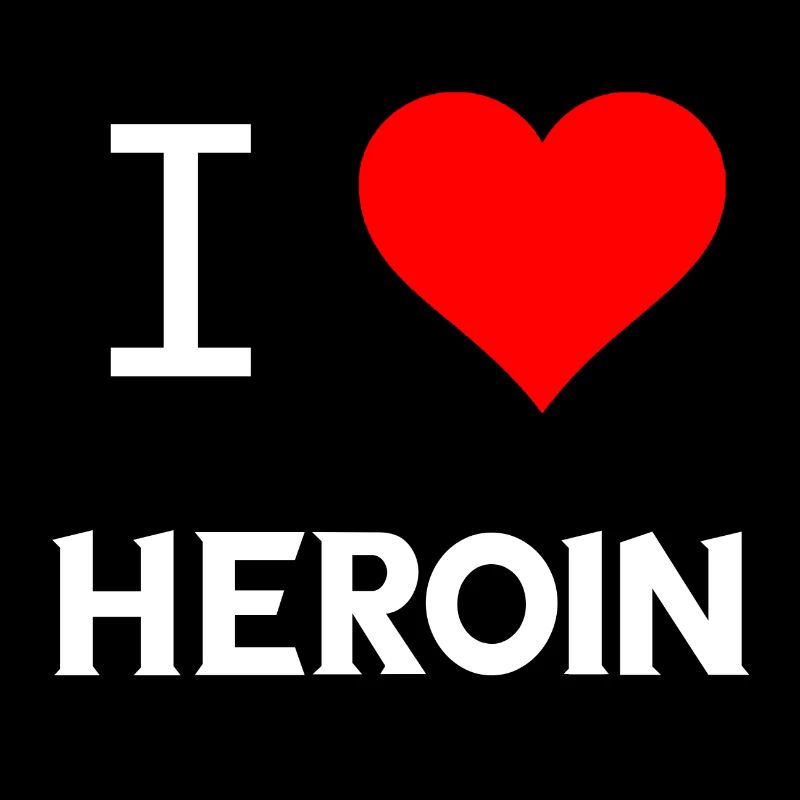 I Love Heroin Drogen Sucht Spritzen Geschenke