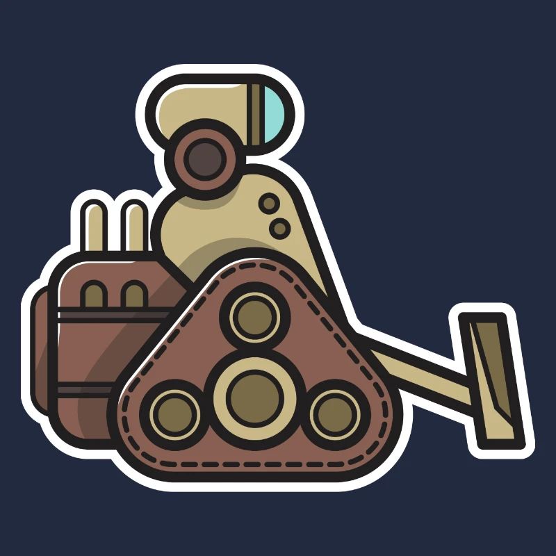 Roboter Geschenk Robotik Nerd Technik Steampunk