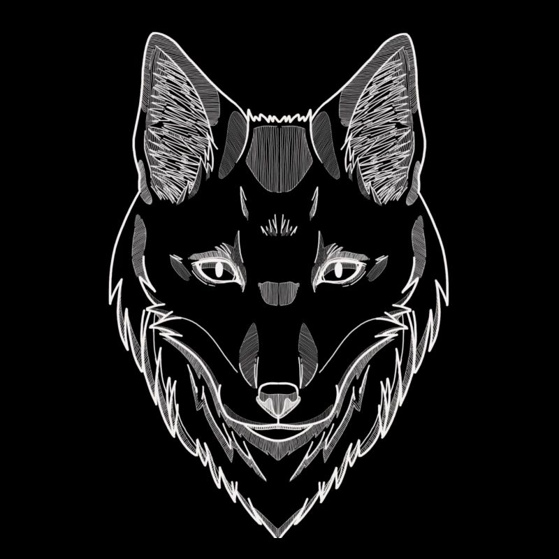 Tête de renard blanche