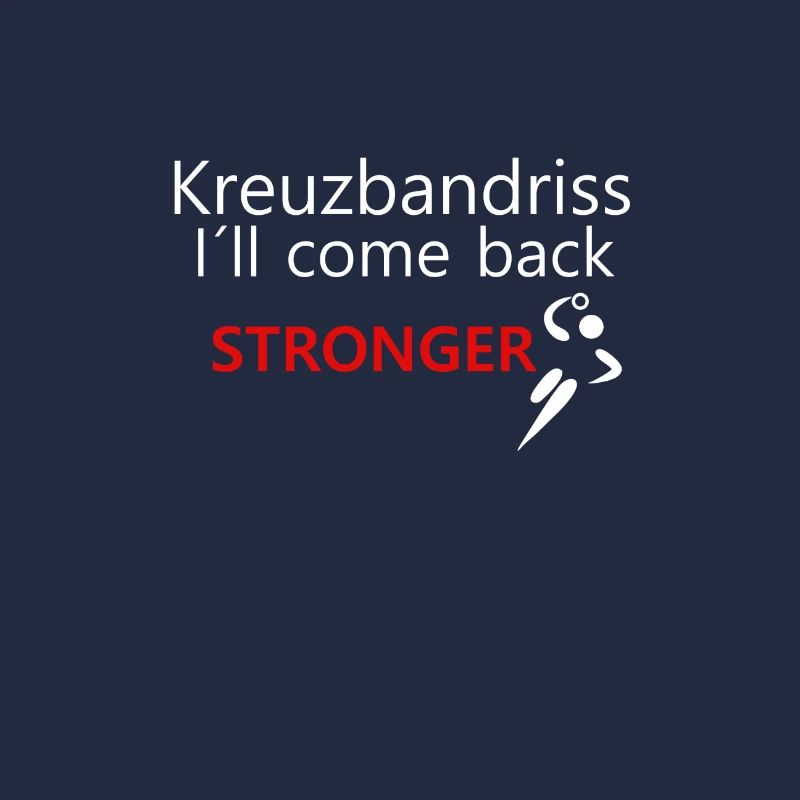 Kreuzband Come Back Stronger Geschenk Idee