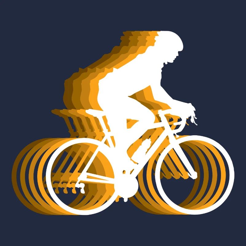 Lightning Bicycle Ride - cycliste avec effet de feu