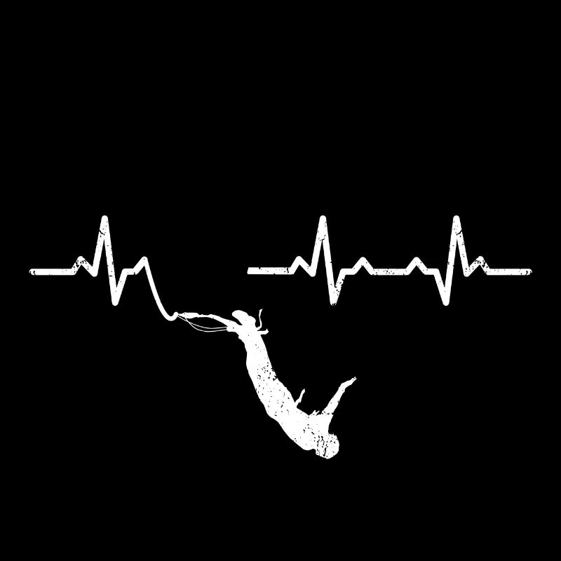 Fréquence cardiaque de saut à l'élastique
