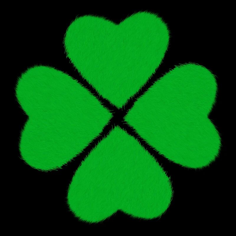Lucky four-leaf clover leaf gift texture