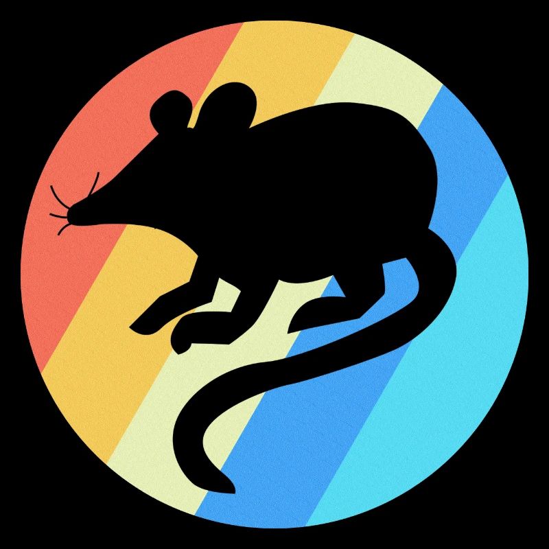 Souris rétro pour animaux de compagnie