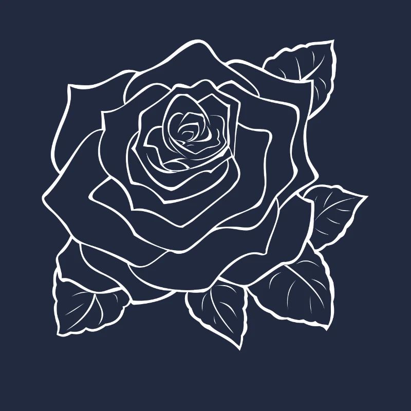Grande rose blanche