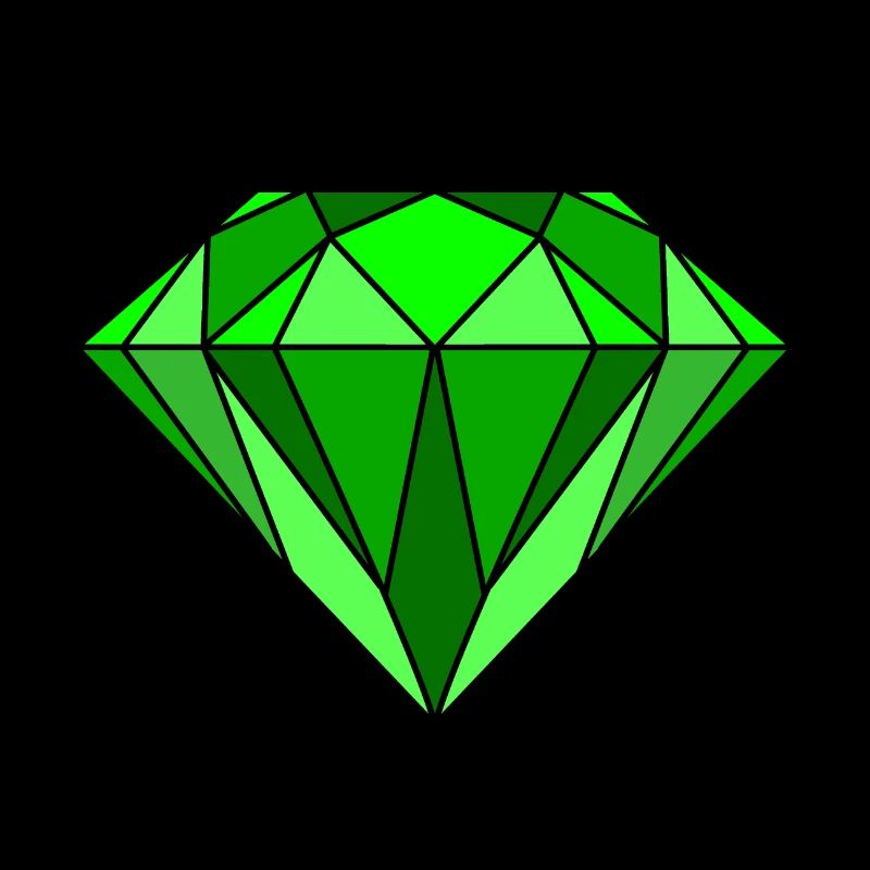 Diamant en vert
