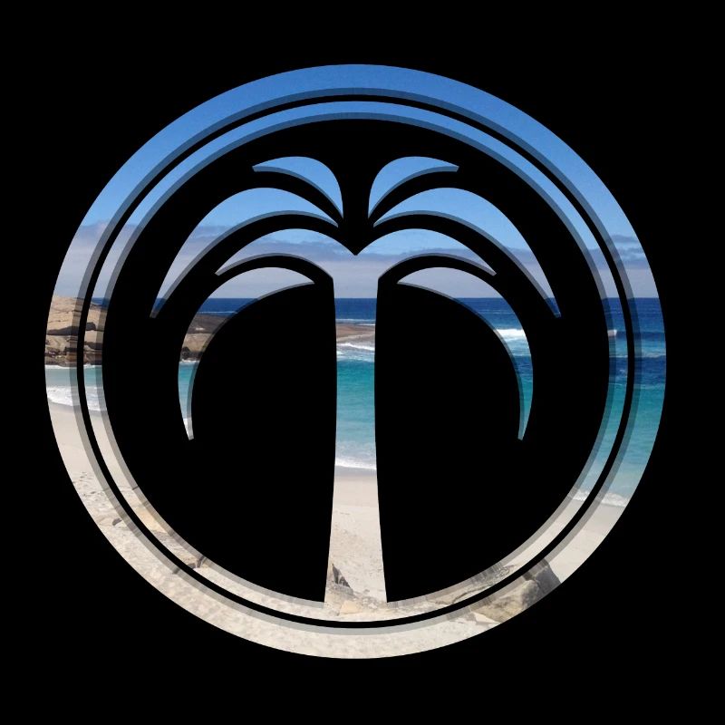 Strand Palme Strandpromenade