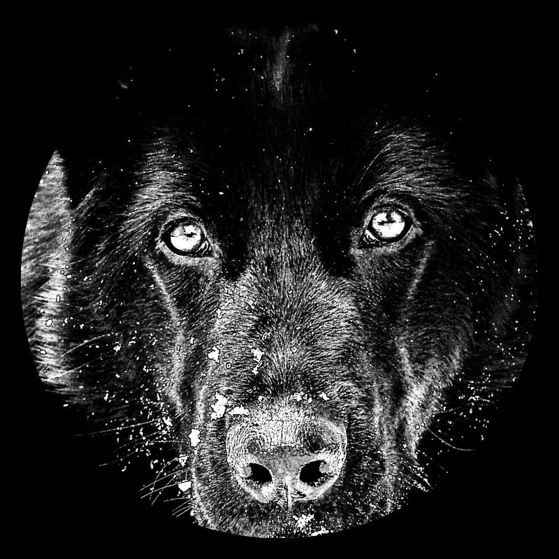 Black german shepherd