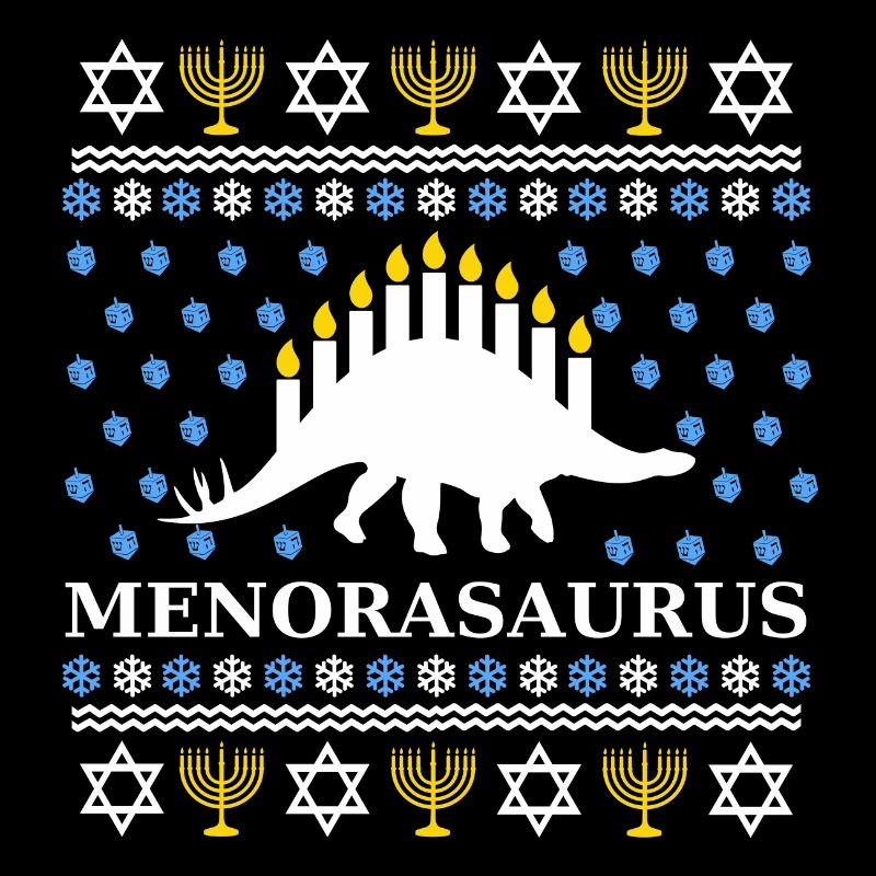 Menorasaurus - Excellente idée-cadeau Juifs, Hanoukka