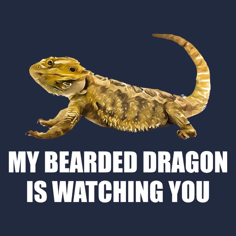MY BEARDED DRAGON IS WATCHING YOU