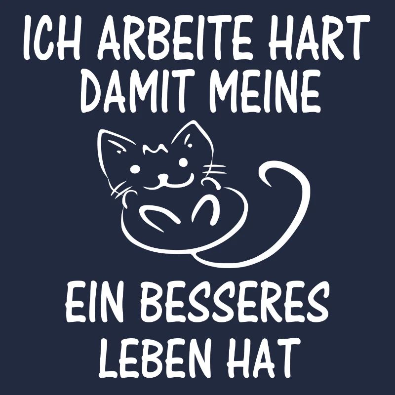 Arbeit für meine Katze Katzen Spruch Geschenkidee