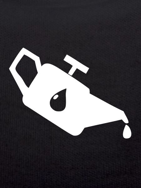A dirty oil can