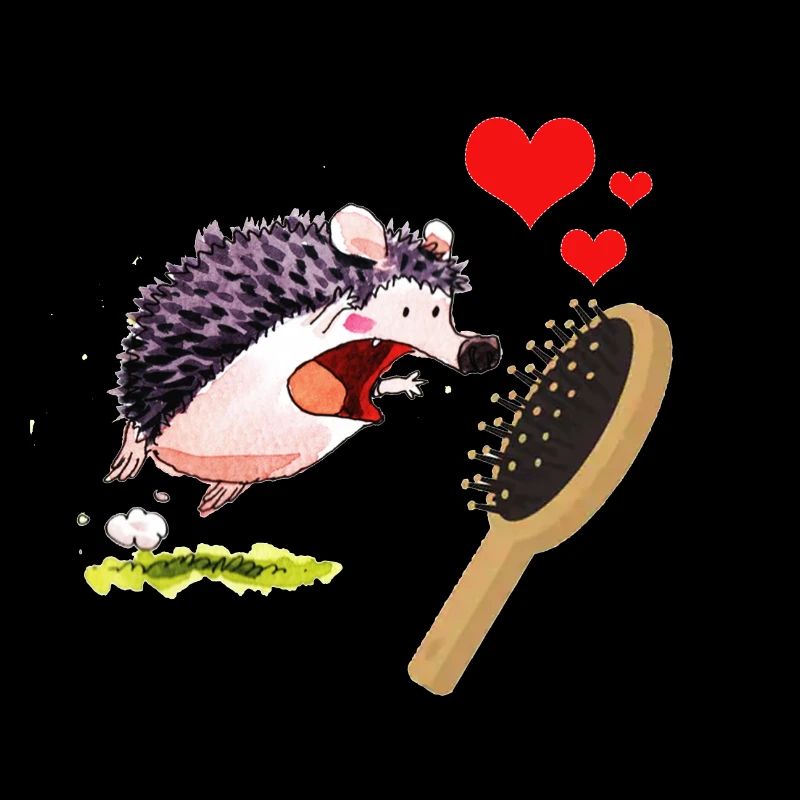 Igel Liebt Kamm - Muttertag und Valentinstag