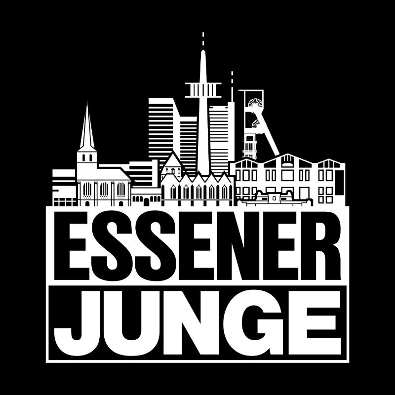 Essener Junge Weiss Essen Silhouette Geschenk
