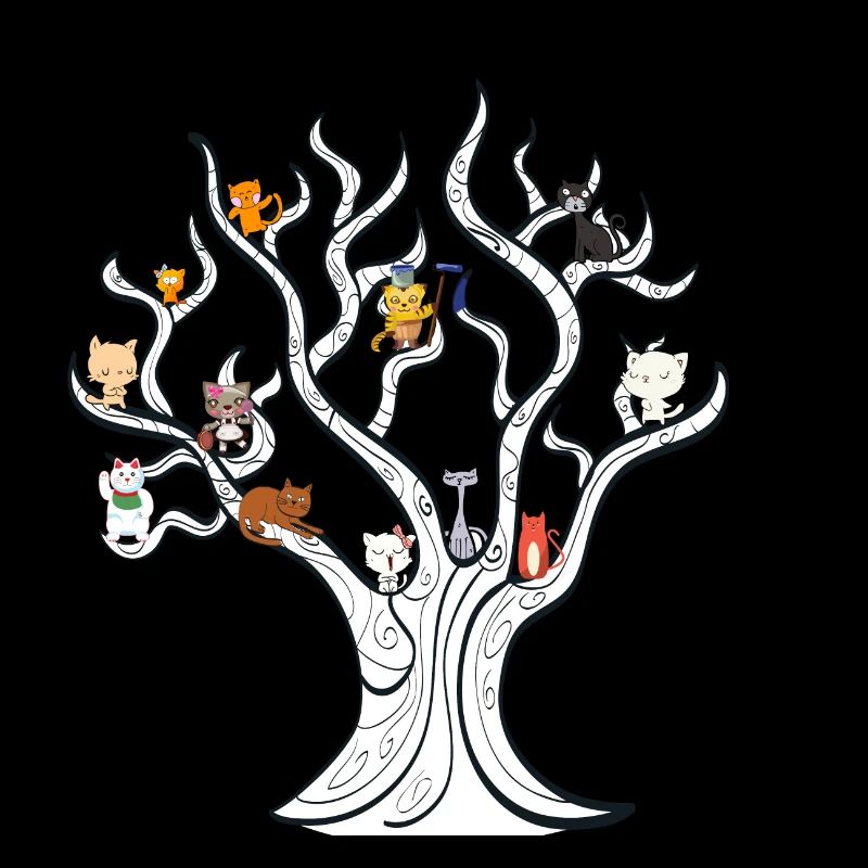 Tree with cats - cat tree